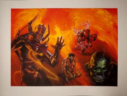 Dell’Otto, Gabriele - WIZARD MAGAZINE - MARVEL HEROES Illustration | ComicConnect (Buy It Now)