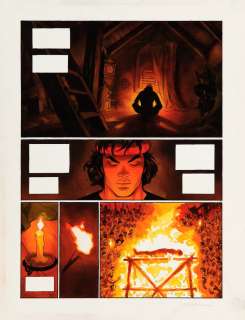 Marini | Rapaces, planche n°1 à l’encre de Chine et à… | Millon