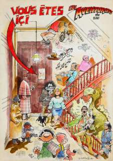 Clair (Guy) | Illustration aux feutres et à l’aquarelle… | Millon