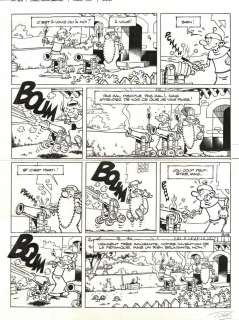 Planche originale du gag 308 de LEONARD Tome 20 Ciel mon génie! par TURK