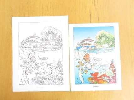 Kuijpers, Henk | Originele tekening + prent  -  Belsiz Baai uit De Serie 6: Stranden  - (2008) | Catawiki