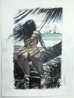 Vannini, Luca | original illustration â€œIndigenous womanâ€ | Catawiki