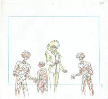 Togashi Yoshihiro - Yu Yu Hakusho | doga (douga) – Kurama – Yu Yu Hakusho – 1053 | La Galerie de la Bande Dessinée
