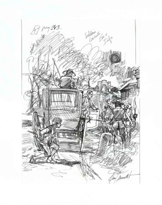 Joan Mundet | Original drawing – El Capitán Alatriste – Mundet | Origin Of Comics