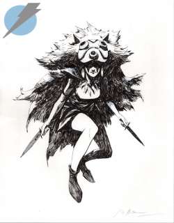 Mike Huddleston - *Pinups* Issue Princess Mononoke