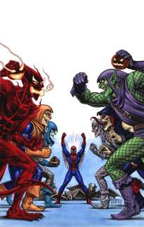 Joseph Michael Linsner - Amazing Spider-Man #799 Mixed Media Cover (Spidey Referees a 6 Goblin Battle Royale! X-Men #100 Homage!) 2018