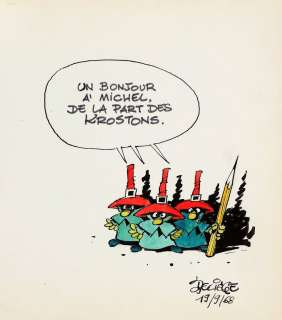 Deliège | Les Krostons, illustration à l’encre de Chine,… | AZ auction