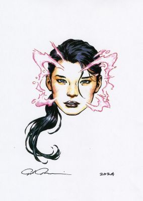 Paolo Rivera | PAOLO RIVERA 2024 PSYLOCKE SKETCH CARD | Tri-State Original Art