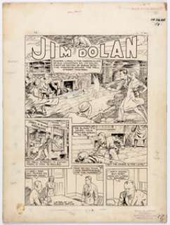 Jim Wilcox Slam-Bang Comics #4 Splash Page 1 Original Art (Fawcett, 1940). A rarity of great eye appeal and - | Heritage