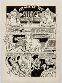 Trina Robbins Funnybook #1 Splash Page Original Art (Almighty Publishing Co., 1971). Robbins, a towering figure - | Heritage