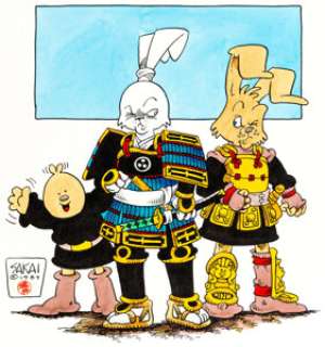 Stan Sakai - Usagi Yojimbo and Friends Illustration Original Art (1989).  Stan Sakai ronin rabbit first - | Heritage