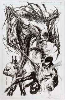 Tyler Kirkham Deadpool: Back in Black #5 KRS Comics Variant Cover Spider-Man/Venom Original ... | Heritage