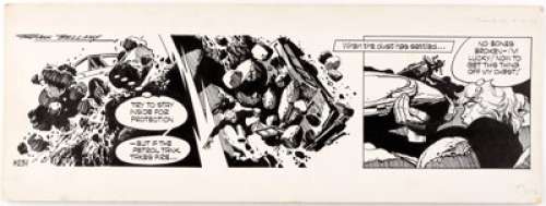 Frank Bellamy Garth Daily Comic Strip Original Art dated 2-10-74 (Daily Mirror, 1974). | Heritage