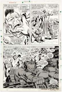 John Buscema and Frank Giacoia Sub-Mariner #4 Page 6 Original Art (Marvel, 1968). Attuma exercises his - | Heritage