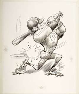 Jack Davis Philadelphia Phillies Baseball Illustration Original Art (Hot Shots, c. 1988-1992). This Phillie - | Heritage