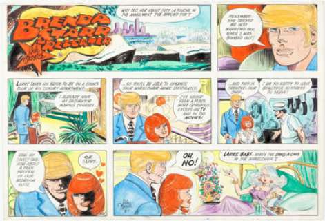 Dale Messick Brenda Starr Hand-Colored Sunday Comic Strip Original Art dated 8-1 (Chicago Tribune, Year - | Heritage