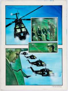 John K. Snyder III Doctor Mid-Nite #3 Story Page 21 Painted Original Art (DC, 1999). A covert strike team -