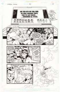 Brad Gorby and Jed Hotchkiss Superboy Annual #4 Page 51 Original Art (DC, 1997). Penultimate story page from -