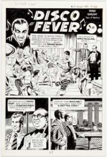 Al McWilliams Boris Karloff Tales of Mystery #96: "Disco Fever" Complete 6-Page Story Original Art - | Heritage