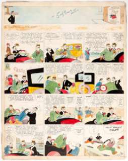 Harry Tuthill The Bungle Family Hand Colored Sunday Comic Strip Original Art dated 5-17-25 (H. J. Tuthill, 1925)....