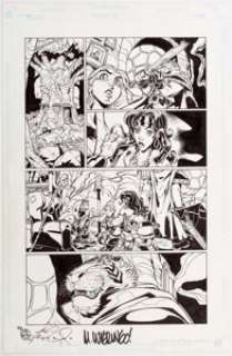 Mike Wieringo and Nathan Massengill Tellos #2 Page 21 Original Art (Image, 1999)....