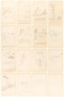 Carl Barks - Gag Preliminary Sketch Original Art Group of 17 (Walt Disney, c. 1940-41).... (Total: 18 Items) | Heritage