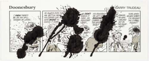 Garry Trudeau Doonesbury Daily Comic Strip Original Art dated 6-13-89 (Universal Press Syndicate, 1989).... | Heritage