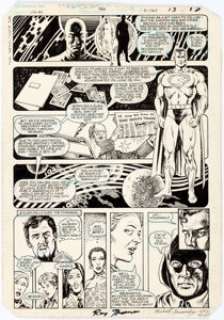 Mike Bair and Alfredo Alcala America vs. the Justice Society #2 Page 13 Original Art (DC, 1985).... | Heritage