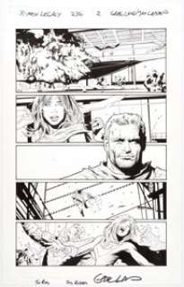Greg Land and Jay Leisten X-Men Legacy #236 Story Page 2 Original Art (Marvel, 2010). Hope Summers is having second -