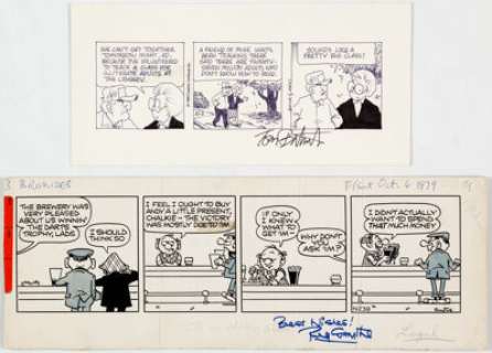 Tom Batiuk Crankshaft and Reg Smythe Andy Capp Daily Comic Strip Original Art Group of 2 (Various Publ... (Total: 2 Original Art)