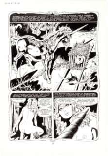 Frank Thorne | 1994 "Ghita of Alizarr" Story Page Original Art (Warren, 1982). | Heritage