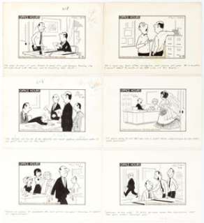 Cy Olson Office Hours Daily Comic Strip Panel Gag Original Art Group of 27 (King Features Syndicate, 1966/1968).... (Total: 27 Original Art) | Heritage