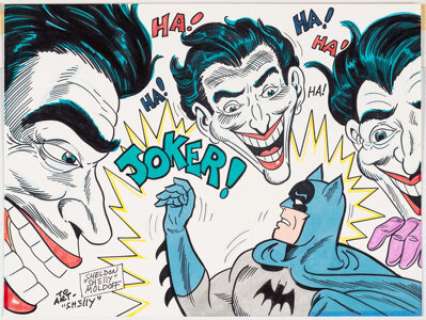Sheldon Moldoff Batman vs. the Joker Original Art (c. 1980s).... | Heritage