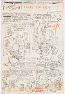  - Vic Lockman - Disney Ducks Preliminary Story Script/Artwork Group of 41 (Gold Key, 1979-86).... (Total: 41 Items)