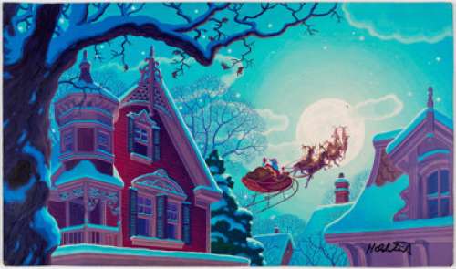 Greg and Tim Hildebrandt The Night Before Christmas Pages 20-21 Original Art (Western Publishing, 1981).... | Heritage