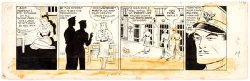 Zack Mosley Smilin’ Jack Comic Strip Original Art dated 7-25-42 (News Syndicate Co., Inc, 1942).... | Heritage