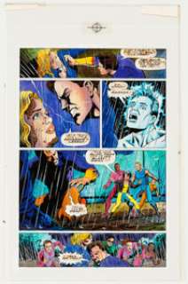  - Marla Beccari and Eric Lusk Harbinger #26 Story Page 21 Color Production Original Art (Valiant, 1994)....