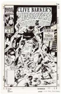 Gene Colan and Randy Emberlin Clive Barker’s The Harrowers #4 Cover Original Art (Marvel/Epic, 1994).... | Heritage