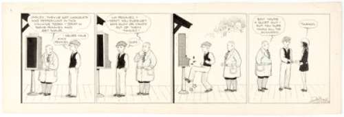 Chester Gould Jarley Try-Out Daily Comic Strip Original Art (c. 1920s).... | Heritage