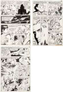 Ric Estrada and John Calnan Legion of Super-Heroes #261 Story Pages 11-13 Group of 3 Original Art (DC Comics, 1980... (Total: 3 Original Art) | Heritage