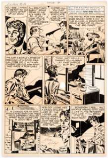 Jack Kirby and Joe Simon In Love #3 Story Page 3 Original Art (Mainline Publ., 1947-54). ... | Heritage