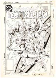  - Dan Jurgens and Sal Amendola Warlord #79 Cover Original Art (DC Comics, 1984). ...
