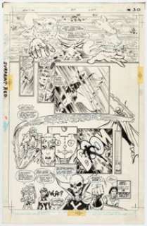 Todd McFarlane and Tony DeZuÃ±iga Infinity Inc. #17 Story Page 23 Original Art (DC, 1985).... | Heritage