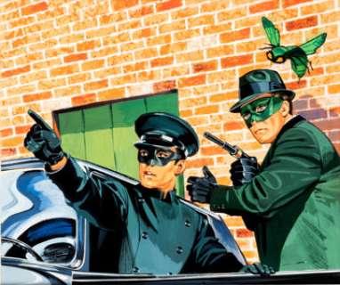 Hasbro Artist Green Hornet Oil Painting by Numbers Box Cover Painting Original Art Signed by Van Williams (Hasbro,... | Heritage