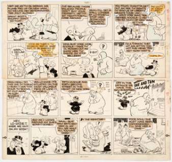 Billy DeBeck Barney Google Sunday Comic Strip Original Art dated 6-2-35 (King Features Syndicate, 1935).... | Heritage