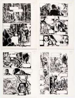 Igor Kordey Tarzan: A Tale of Mugambi Complete 24-Page Story Original Art (Dark Horse, 1995).... (Total: 24 Original Art) | Heritage