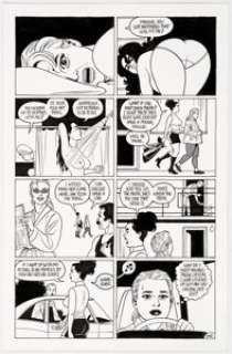Jaime Hernandez Love and Rockets V2#6 Story Page 13 Maggie and Frogmouth Original Art (Fantagraphics, 2002).... | Heritage