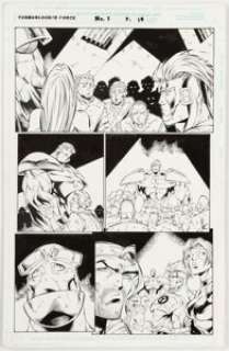 Roger Cruz and Lary Stucker Youngblood/X-Force #1 Pages 14, 20, and 24 Original Art Group of 3 (Image/Marvel Comic... (Total: 3 Original Art) | Heritage