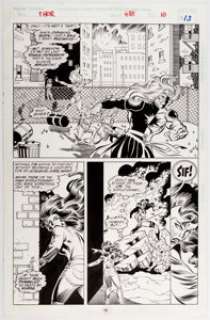 M. C. Wyman and Mike DeCarlo Thor #488 Story Page 10 Original Art (Marvel Comics, 1995). ...