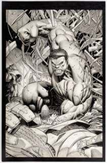 Dale Keown and Norman Lee A+X #7 Splash Page 8 Original Art (Marvel Comics, 2012). ...